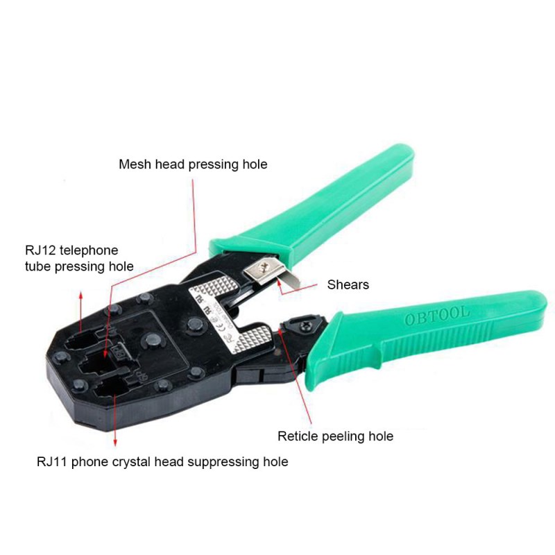 Computer Network Repair Tool Kit LAN Cable Tester RJ45 RJ11Wire Cutter Screwdriver Pliers Crimping Maintenance Tool Set Bag