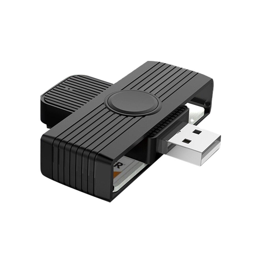 Lector de tarjetas inteligentes SIM USB, adaptador de tarjeta Flash compacto para ordenador portátil, ISO 7816, Windows XP