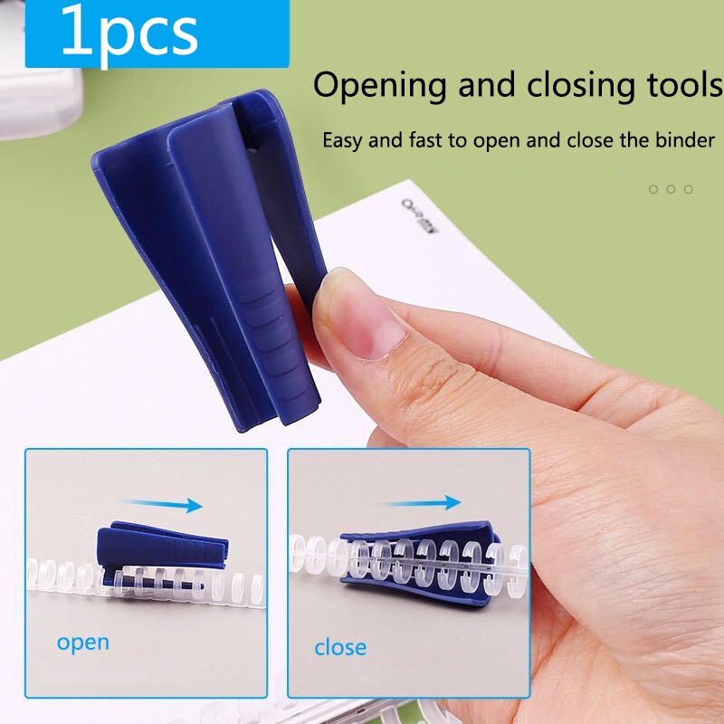 Anillo de encuadernación de plástico de hojas sueltas, anillos en espiral de resorte para 30 agujeros, A4, A5, A6, papel, cuaderno, papelería, suministros de oficina, 10 piezas, 30 agujeros