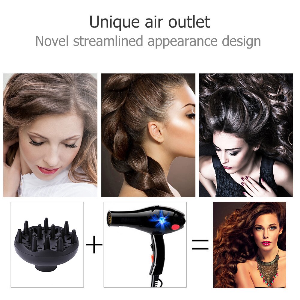 Hair Diffuser High Temperature Resistance Hairdressing Curly Diffuser Hair Styling Dryer Diffuser Attachment