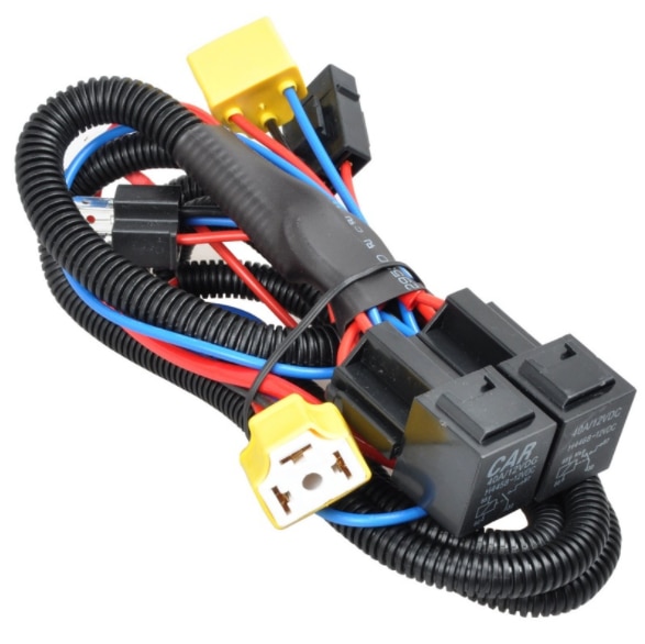 1Pcs H4 Auto Koplamp Koplamp Gloeilamp Relais Kabelboom Socket Plug Wire Kit