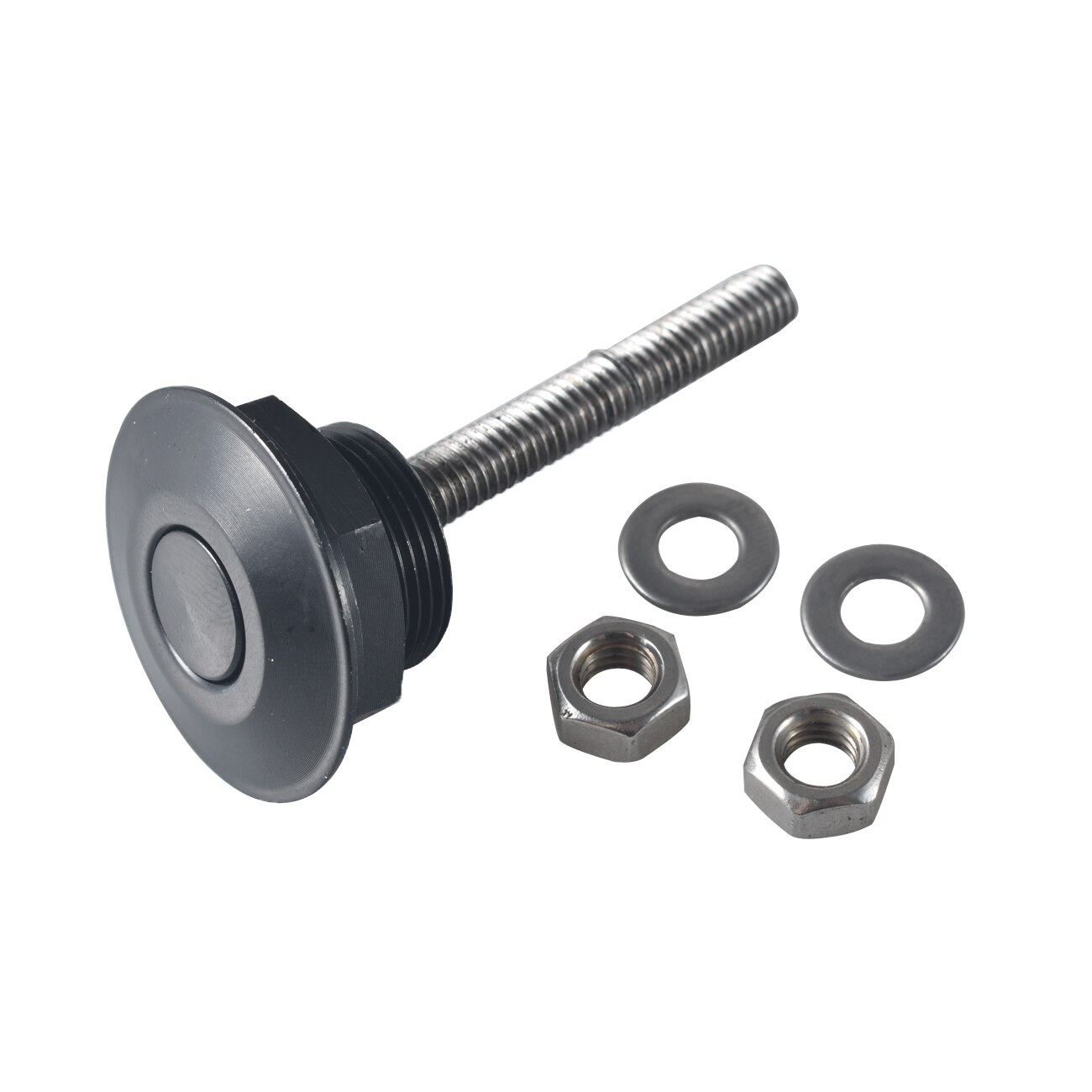 Pouvoir Universal JDM Style Push Button Billet Hood Pins Lock Clip Kit Car Quick Pins