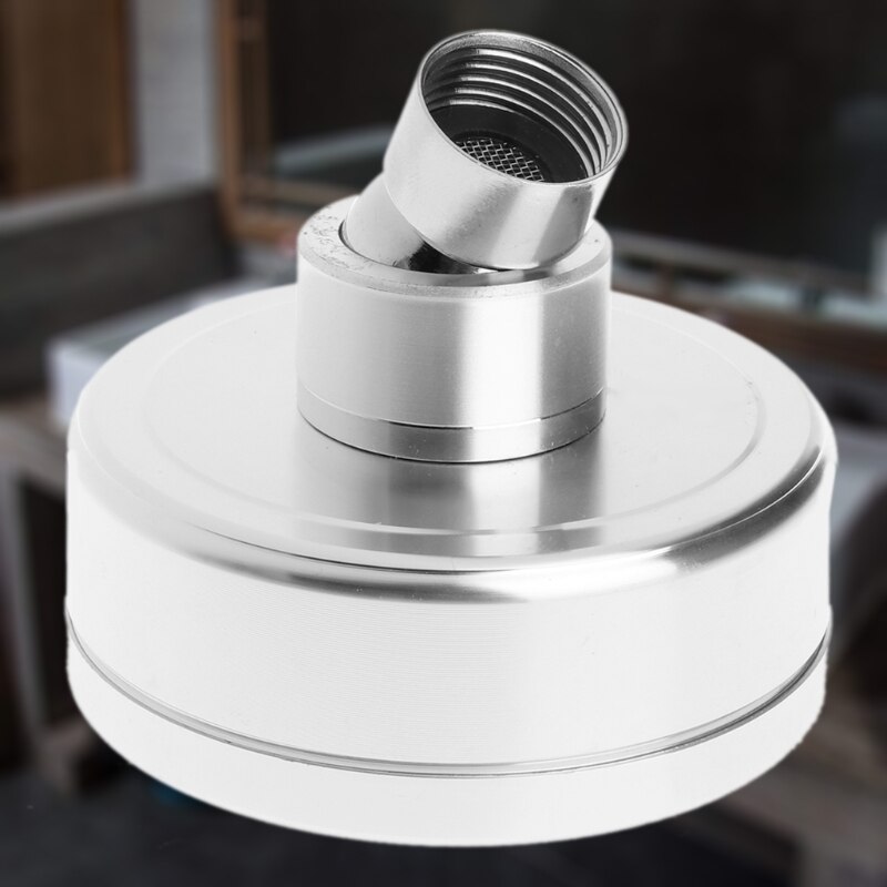 Cabezal de ducha superior de forma redonda de aluminio para baño ducha de Hotel cabezal de baño de alta presión que aumenta el filtro de ahorro de agua
