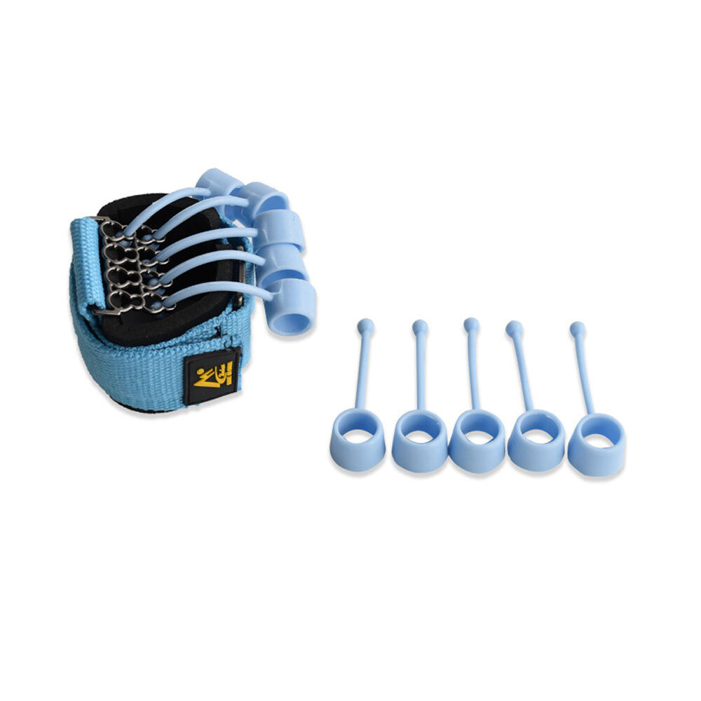 1 Pcs 20/40lb Finger Gripper Stretcher Finger Resistance Hand Extensor Exercise Strength Trainer Set Fitness Sport Equipment: Blue