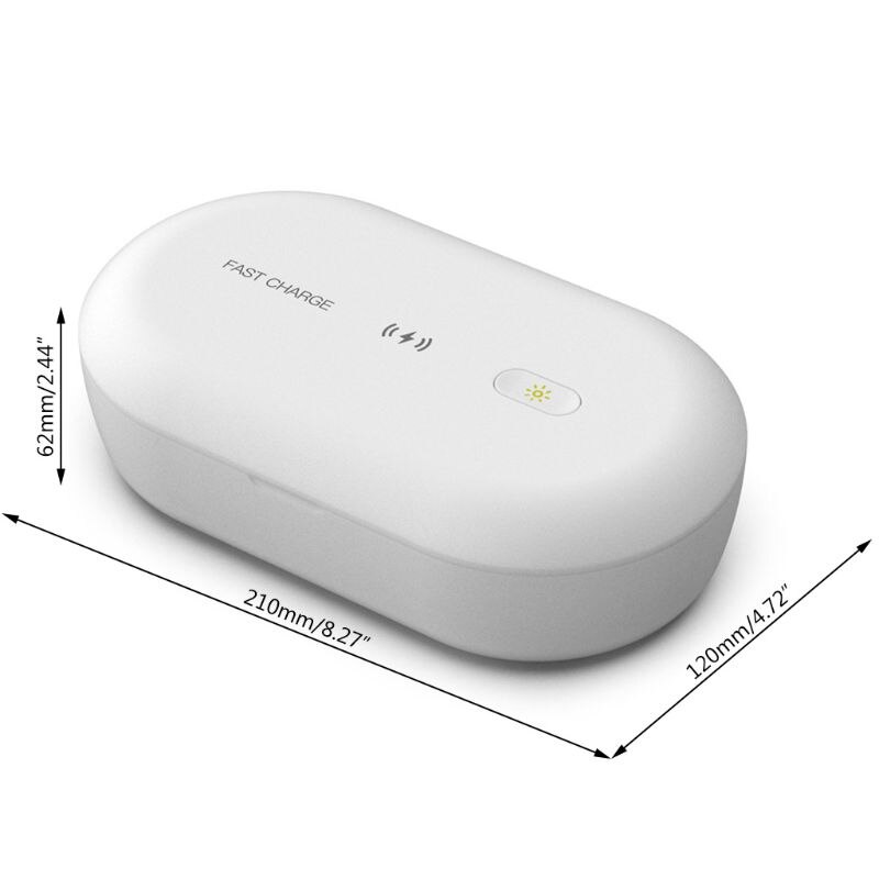 Uv-sterilisator voor mobiele telefoons met 10w draadloze opladers, multifunctionele doos  d08f