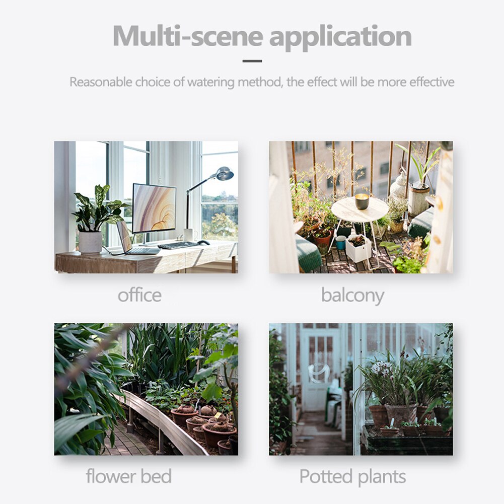 Automatic Watering Device Home Household Timing Function Intelligent Timing Watering Planter System for Office Balcony Flower