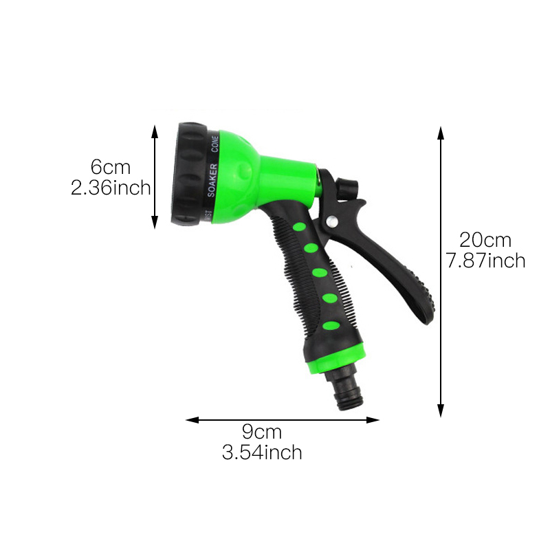 Spray Lawn High Pressure Water Gun For Garden Washing Car Durable Hand-held Tools Watering Multi-function For 8 Spray Modes: 2