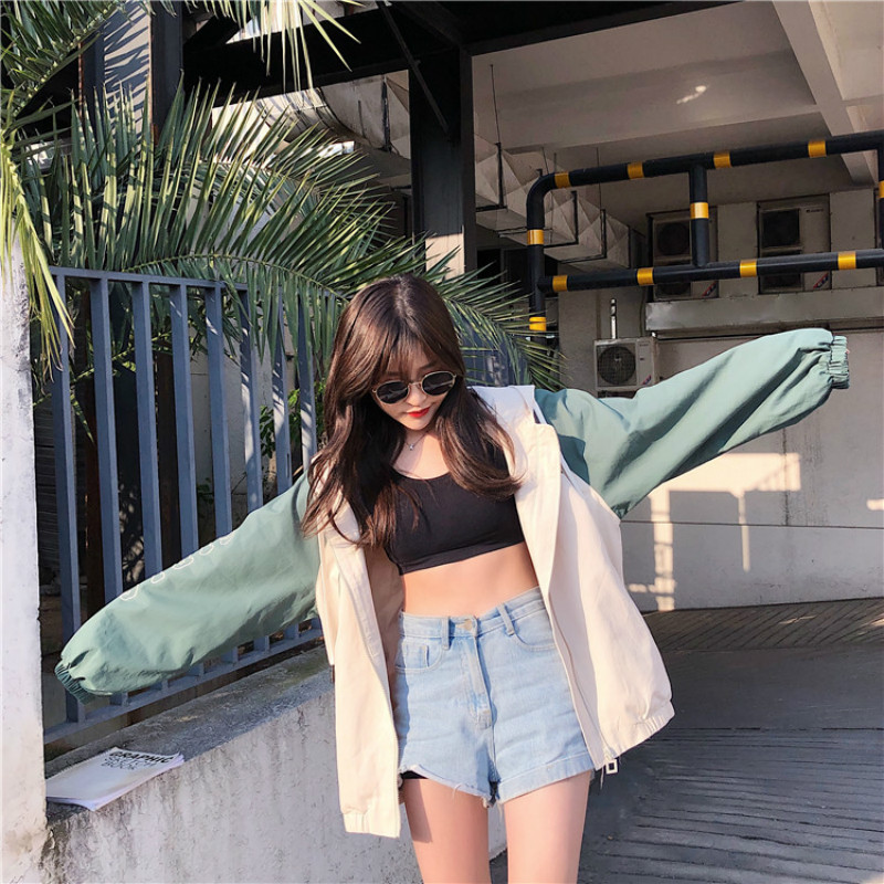 Jassen Vrouwen Losse Hooded Koreaanse Stijl Harajuku Leisure Womens Kleding Trendy Studenten Alle-Match Eenvoudige Lente