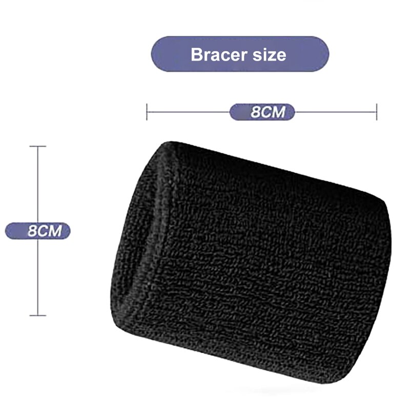 Pols Sport + 1 Pc Hair Band Wrap Bandage Fitness Hand Ademend Zweet Ondersteuning Polsband Absorberende Hoofd Wrap Katoen Set