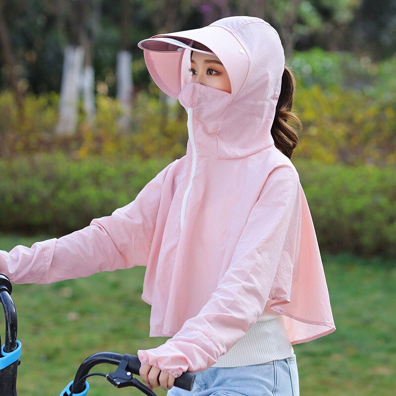 Bescherming Zonnehoed Vrouwelijke Reizen Zon Beschermende Doek Zomer Uv Bescherming Outdoor Bike Gezicht Schaduw Hoed Toevallige Zonnehoed Strand hoed