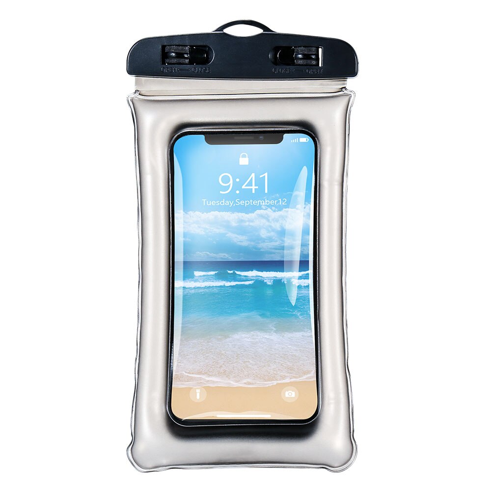 KISSCASE Universal Waterproof Case For Redmi Note 7 5 K20 Pro K20 Water proof Phone Case For Samsung Galaxy A70 A50 A40 A30 A60: Clear Black