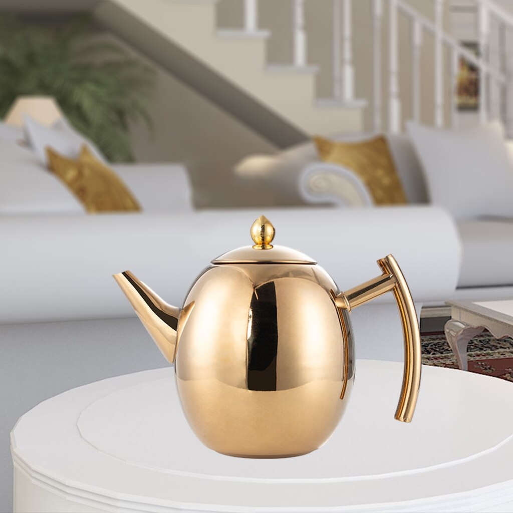 Duurzaam Theepot Koffie Met Verwijderbare Thee Filter Olijf Voor Losse Thee Hotel