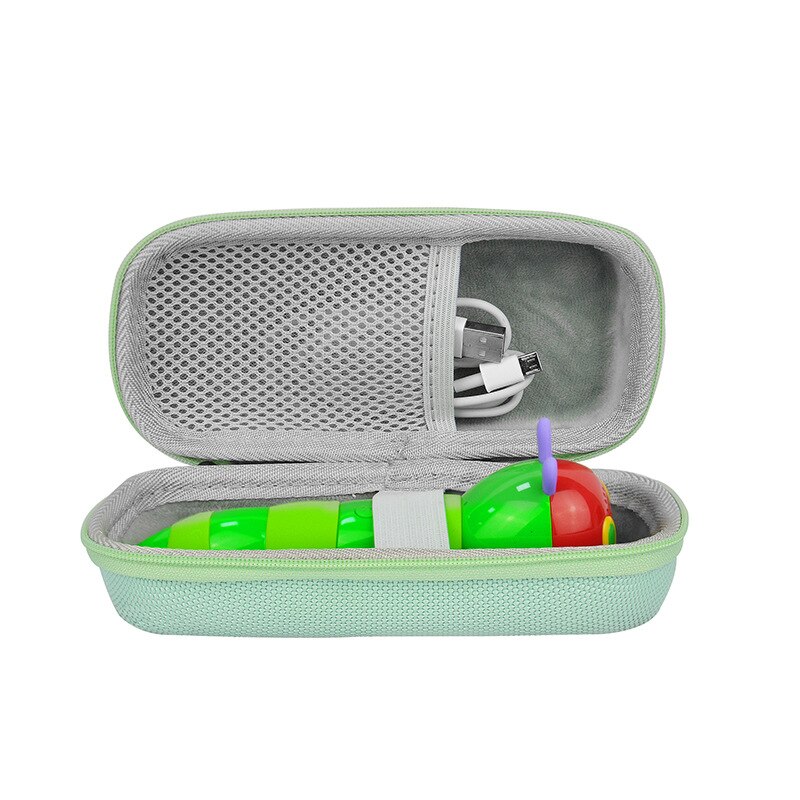 Kid Hard Travel Storage Case Scanner Reader reading pen learning machine storage bag for Caterpillar: Green