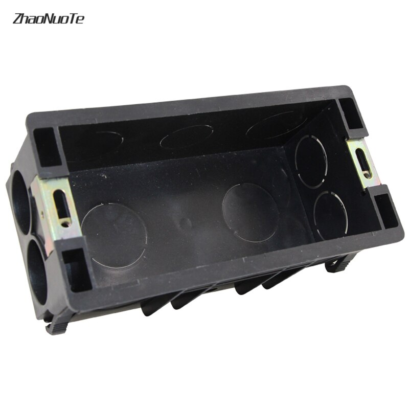 10 stk hjem forbedring 118 type 3- gang kassette bund mørk boks sort vægmontering afbryder stikdåse samleboks pvc universal