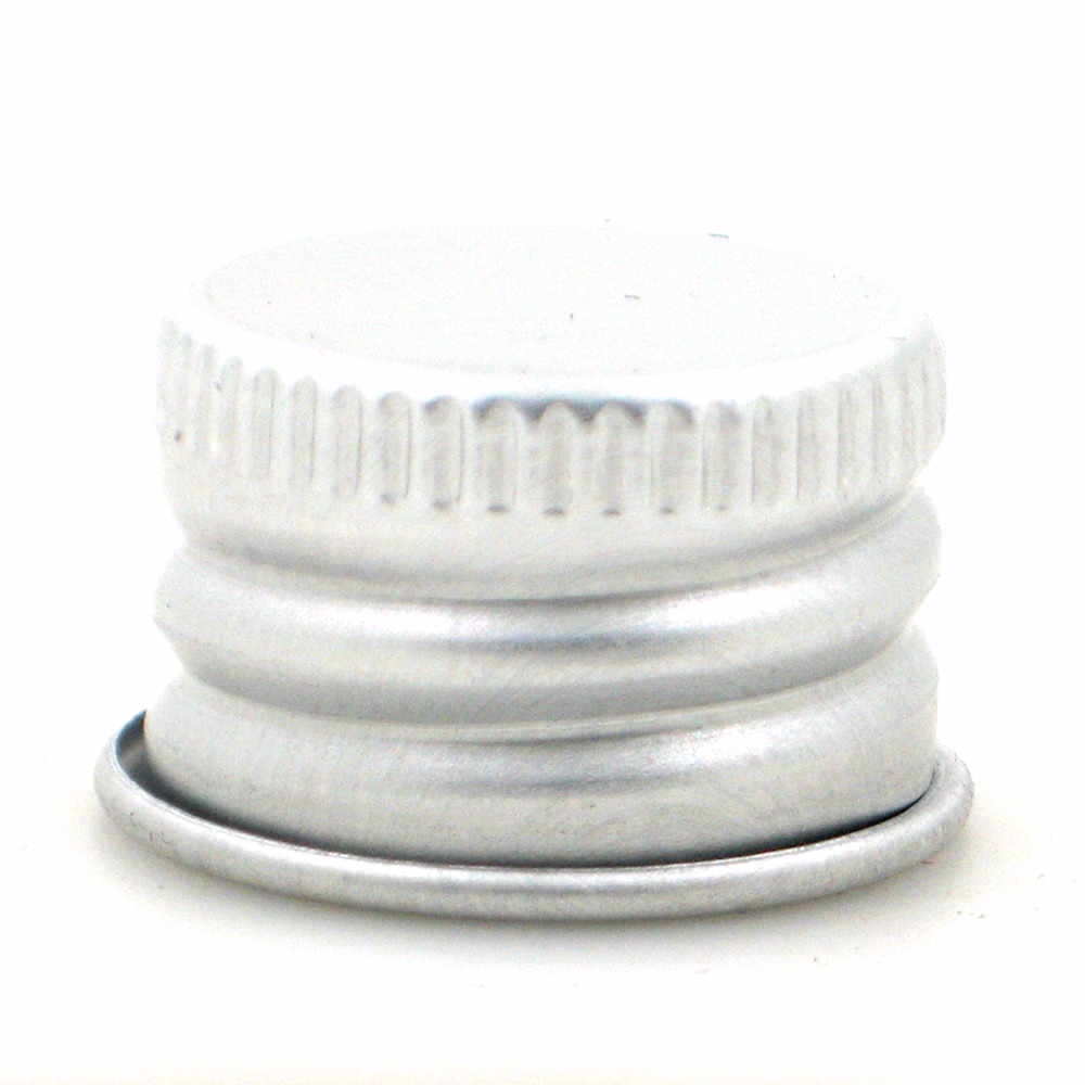 100ml aluminium Flessen, lege ronde sliver metalen fles met bekleed goud/zilver aluminium cap