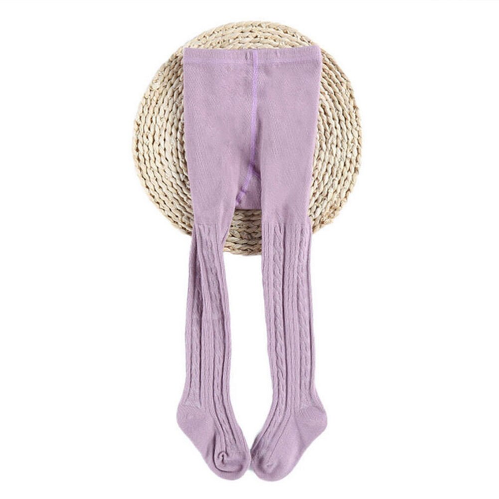 Collants de printemps doux en coton de couleur unie pour bébé fille, bas chauds