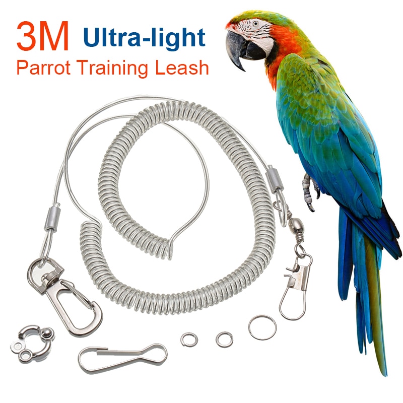 3M Papegaai Vliegende Touw Met Been Ring Outdoor Vlucht Training Touw Met Ultra Lichte Training Touw Met Meerdere Specificaties