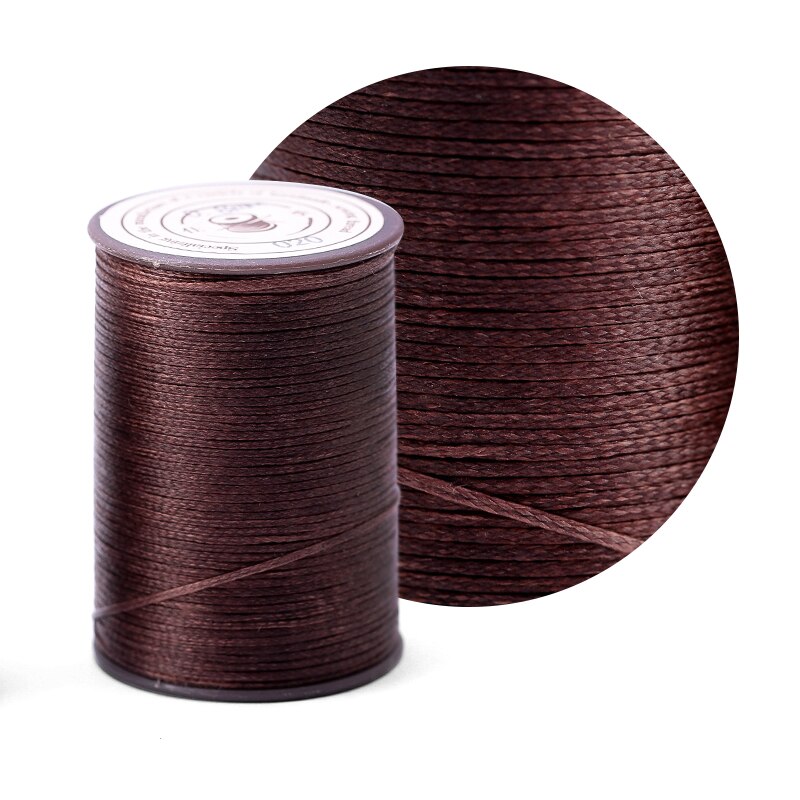 0.8Mm 100M Platte Wax Draad Naaien Lederen Gereedschap Hoge Sterkte Draad Wax Ropehand Maken Tool Voor Leer stof: 020