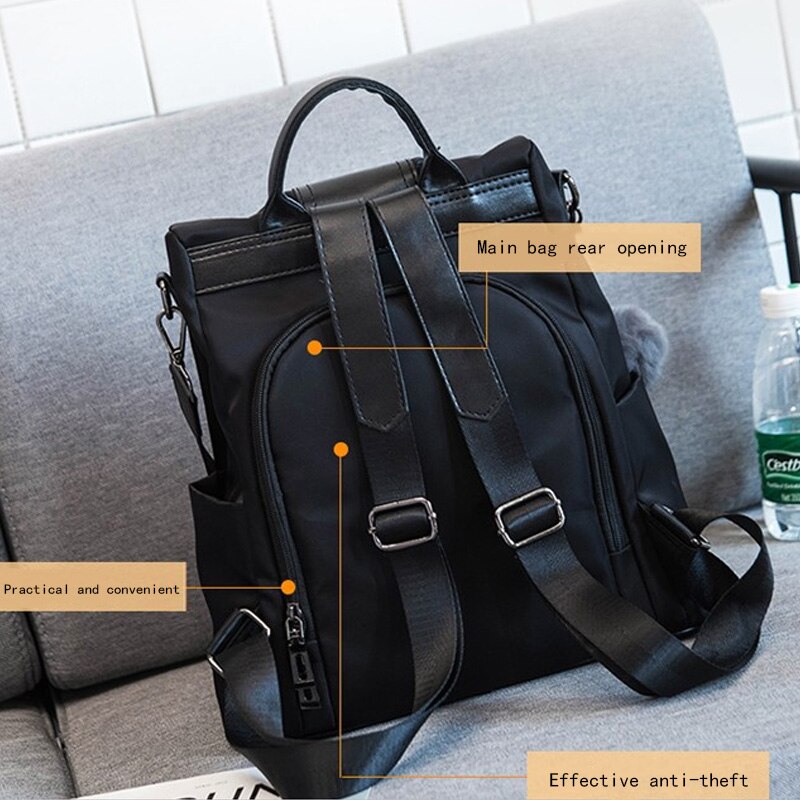 Women Backpack Purse Anti-theft Waterproof Zipper Lightweight Adjustable Strap Rucksacks NOV99