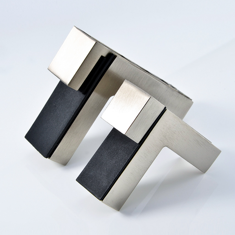 2pcs Adjustable Glass Clamp Solid Metal Wood/Glass Shelf Bracket Wall Mount Shelf Clamp Clip Furniture Hardware Fittings