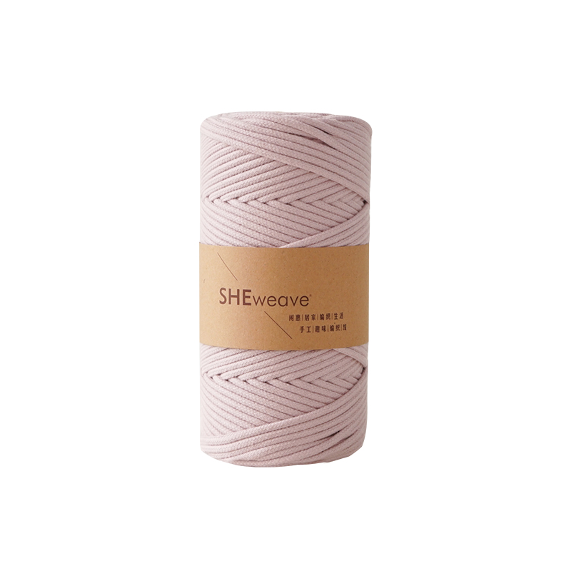 Cuerda de hilo de colores para manualidades, cordón de macramé de algodón trenzado de 3mm, para decoración del hogar y boda, DIY, 100M