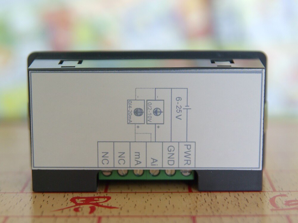 Digital Display Meter 0-10V 0-20mA 2-10V 4-20mA Analog Signal Eingang 0-10V anzeige Prozess Panel Meter Relais Heraus RS485 Port: Standard type