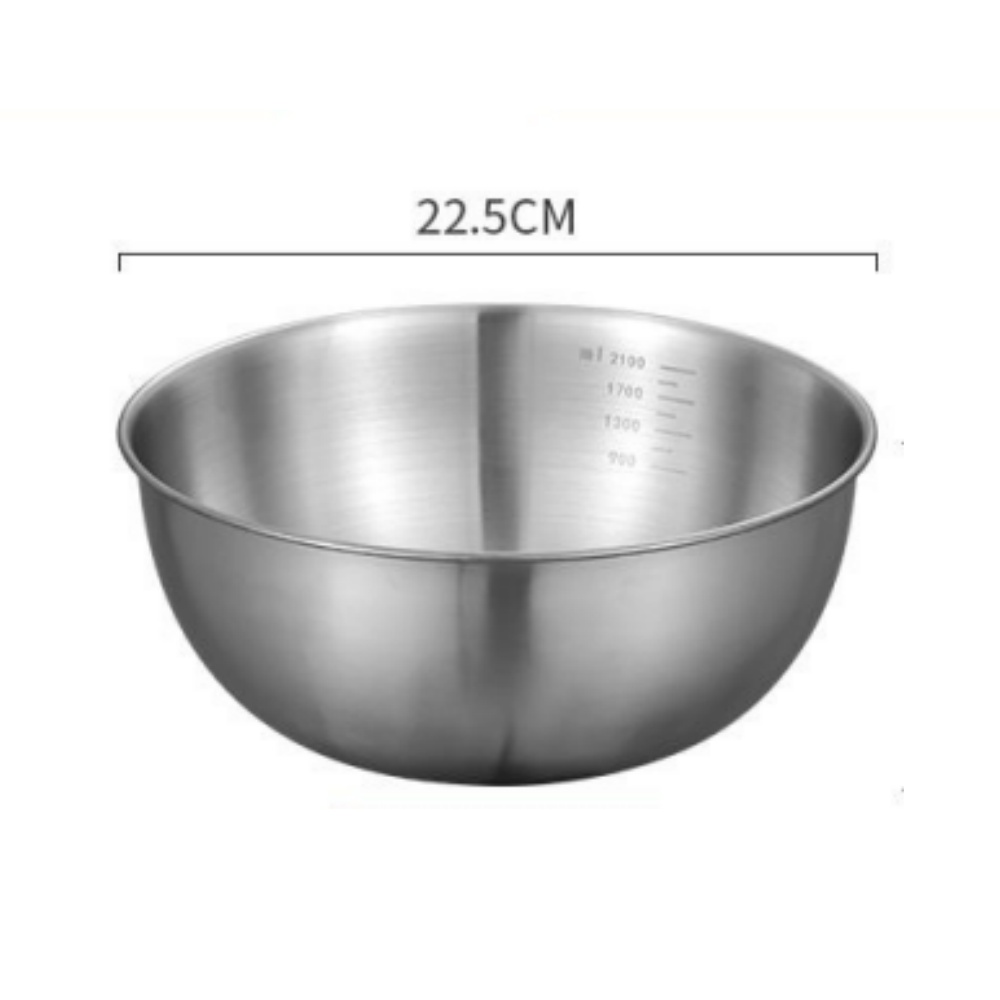 1–3 Edelstahl-Schüssel-einstellen mit Skala zum Kochen, Backen, Aufbewahrung von Lebensmitteln, großes FassungsvermöGen, Rührschüsseln für sterben Küche zu Hause: verrotten