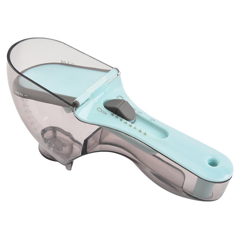 2pcs Adjustable Measuring Spoons Multifunctional Markings Scoop with Scale Teaspoons Kitchen: 2pcs Large