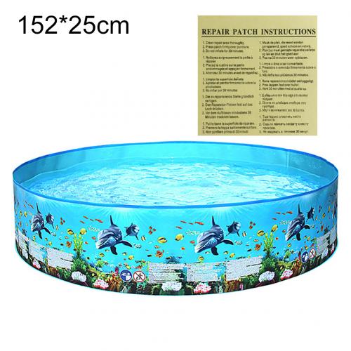 Outdoor Round Children Water Play Swimming Pool Summer Baby Kids Plastic Bathtub: 152x25cm