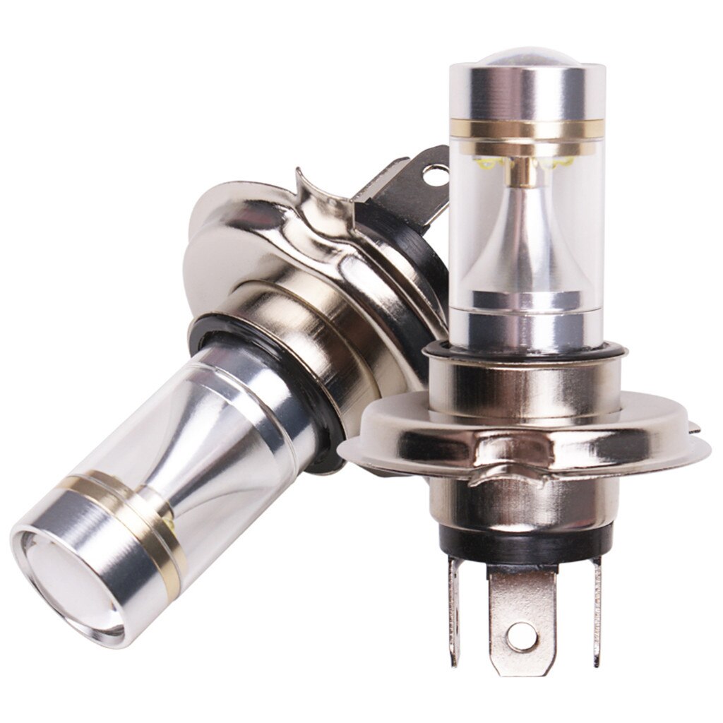 1Pcs H4 car front fog light LED Bulb Off Road Fog Light 6500K 12V 6LED 2525 accessory refit lamp Driving Light white 19Apl9