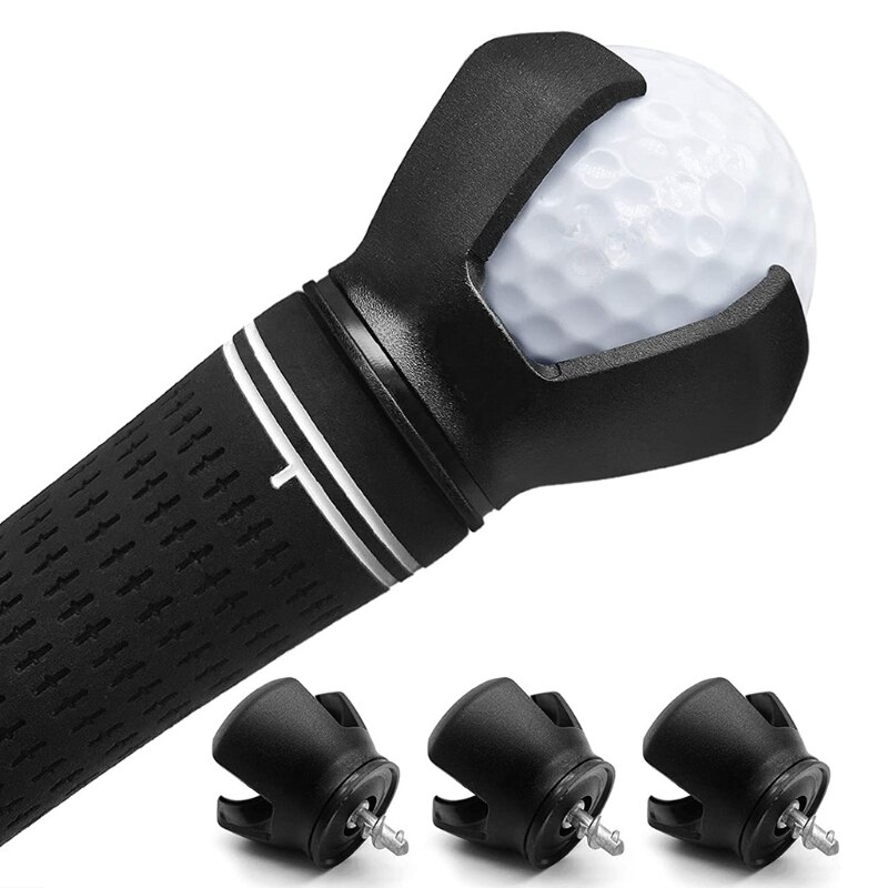 3x Golf Ball Retriever Pick Up Tool Golf Ball Picker Mini Golf Ball Pick Up Putter for Open Golf Pitch Golf Ball Grabber