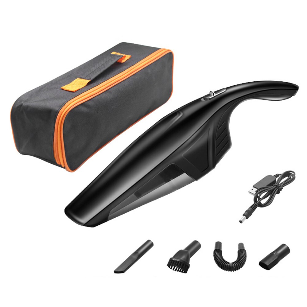 4.0KPA Strong Suction Car Truck Vacuum Cleaner Portable handheld cordless vacuums Wet and Dry Dual Use Car Electronics: With bag