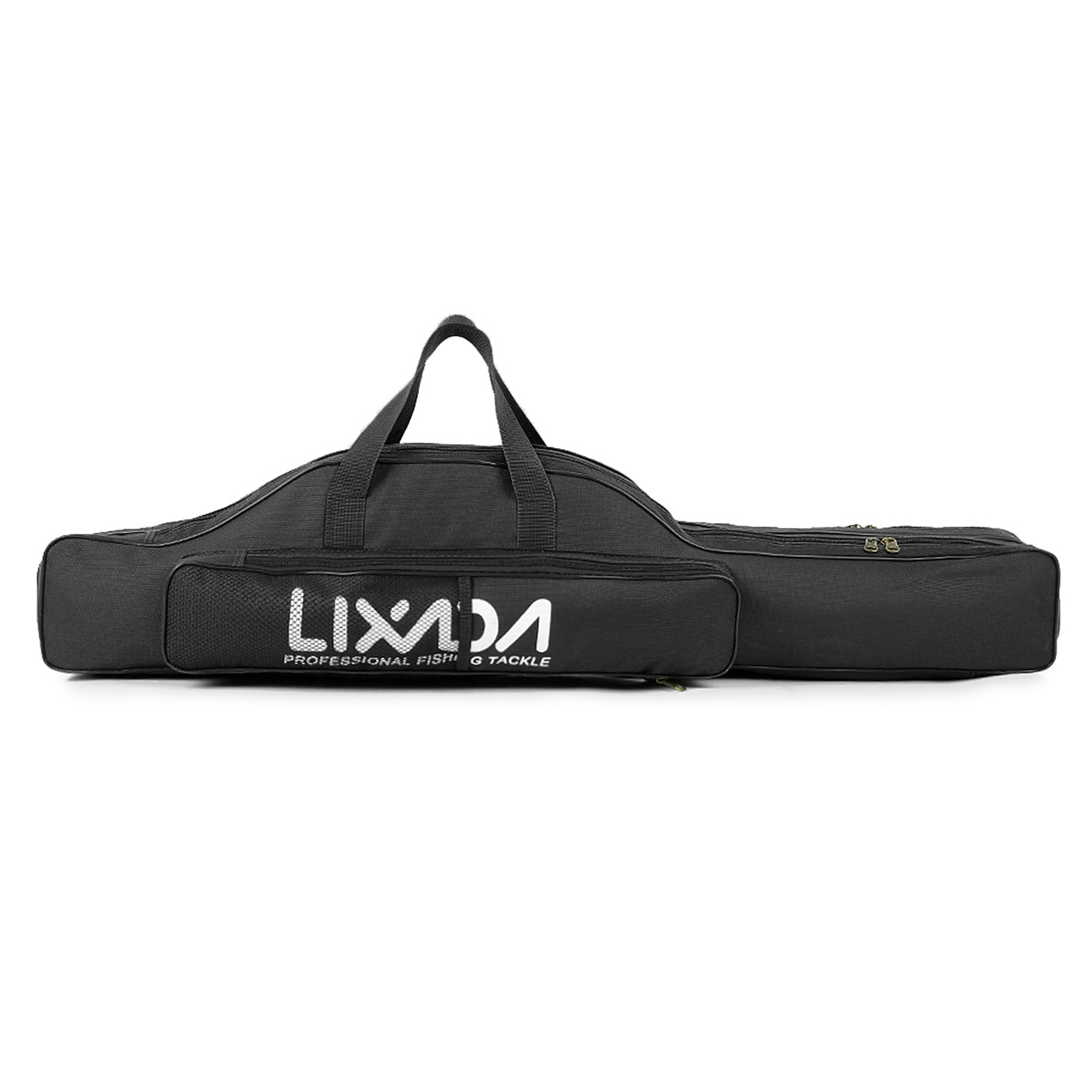 Lixada 80/150/210cm Fishing Bag Oxford Cloth Folding Fishing Rod Reel Bag Fishing Tackle Storage Bag Fishing Bag Carrier 2Layer: Yellow