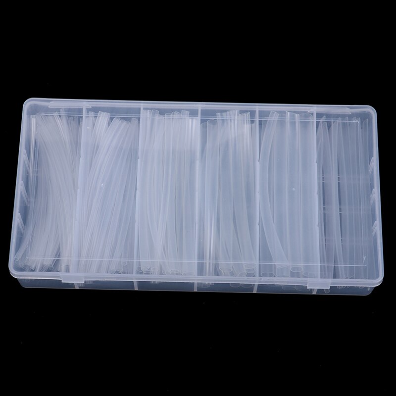 150 pièces 100mm 2:1 thermorétractable Tube polyoléfine Tube Transparent gaine
