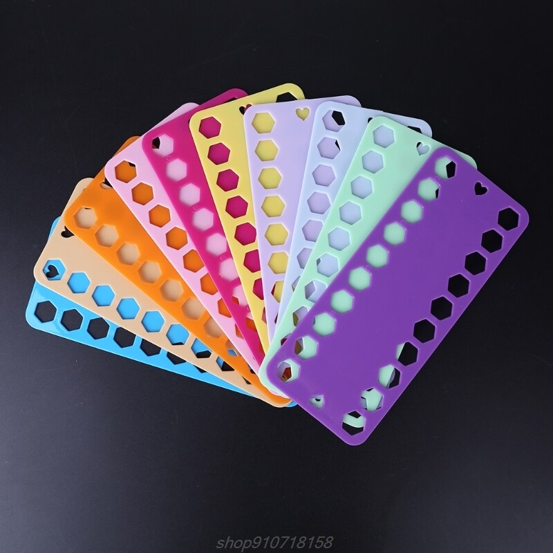 10pcs Embroidery Floss Thread Bobbins Plastic Cross Stitch Spool Storage Board Card Organizer Holder A22 21