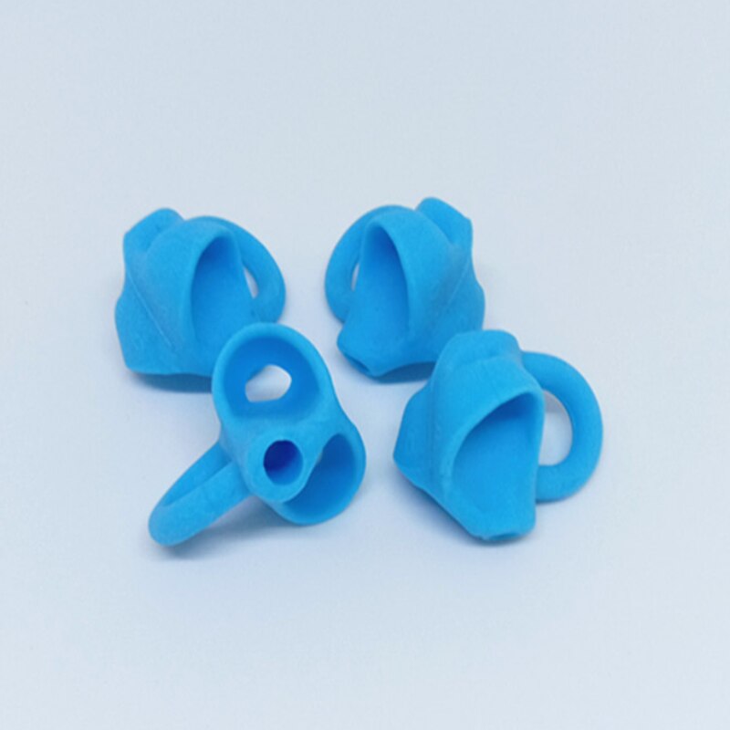 3pcs Magic Silicone Pencil Grip Beginner Writing Aid Tool Baby Double Thumb Posture Correction Tool Pen Holder Student Education: Three blue