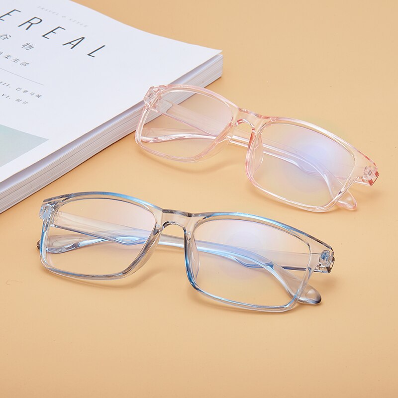 Lunettes carrées transparentes pour femmes, nouvelle , monture optique, lunettes transparentes à rayons bleus, monture rétro, lunettes d'ordinateur