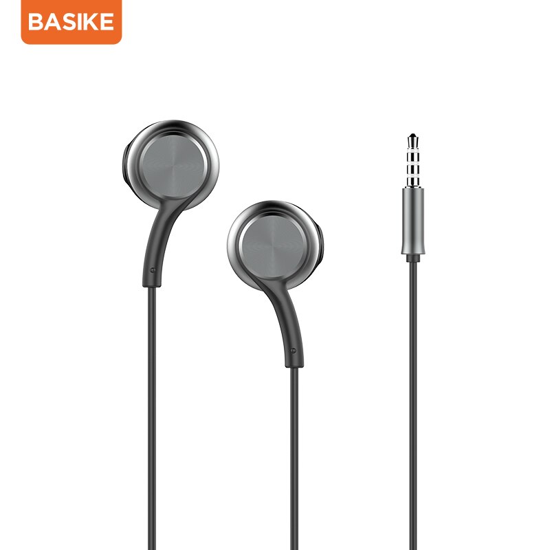 BASIKE écouteur 6D basse HiFi stéréo écouteurs avec micro + fil contrôle casque Android pour iphone Xiaomi universel casque 3.5mm: 2