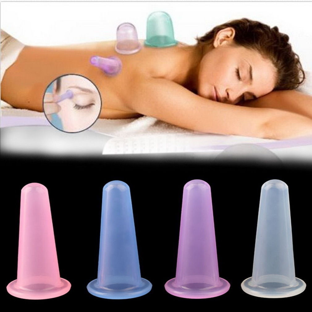 2 stücke Gesundheit Pflege Gesichts Silikon Dosen Schröpfen Tassen Hebe Massage Chinesischen Schröpfen einstellen Kleine Mini Auge Tasse Vakuum Tassen popularität