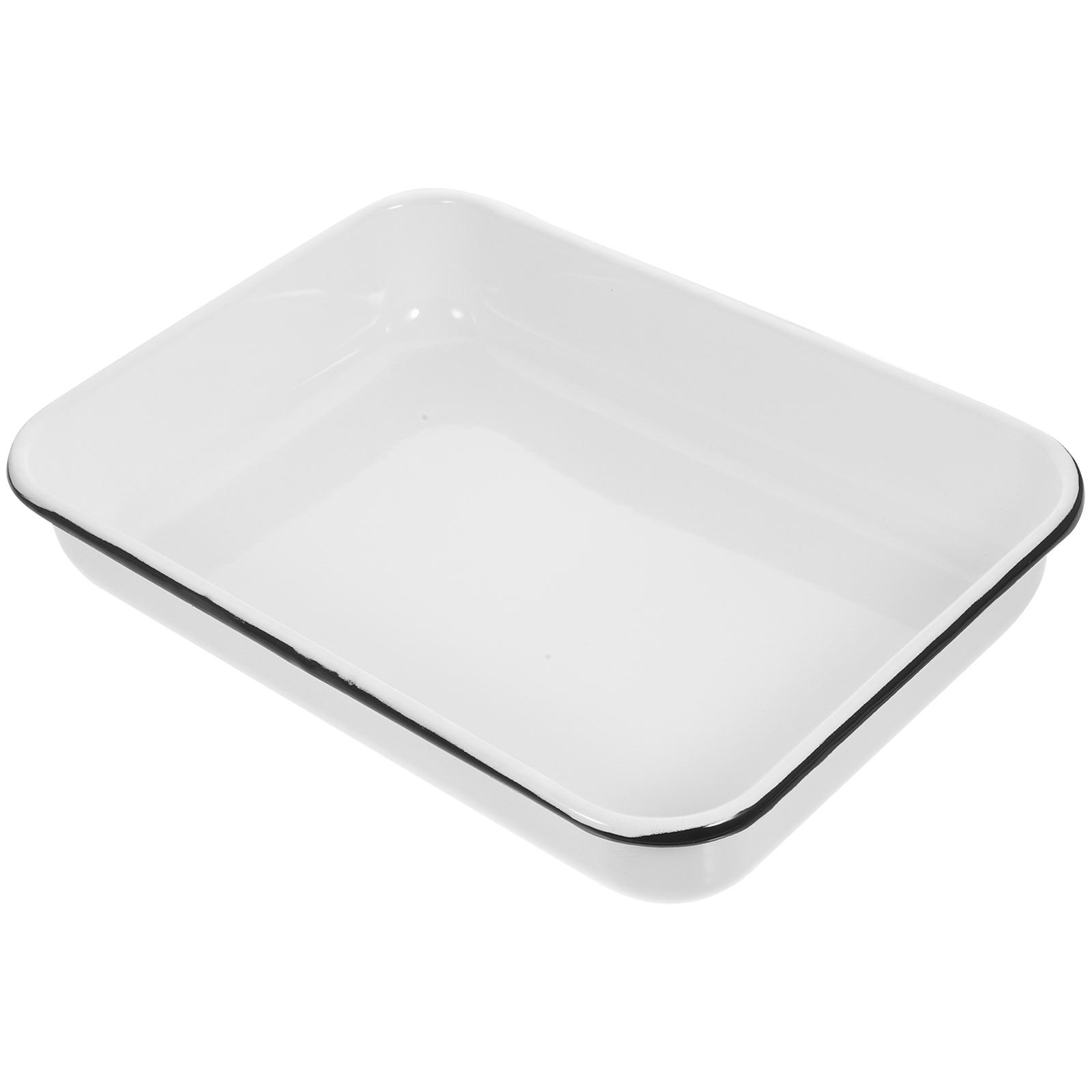 Emaljerad Bakplåt 24x35x6cm - Värmebeständig - Multifunktionell - Non-stick