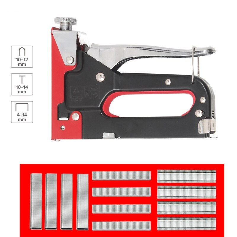 3 In 1 Nietmachine Meubels Handmatige Nietmachine Voor Hout Zacht Met 600 Nietjes Voor Nietmachine Nail Gereedschap