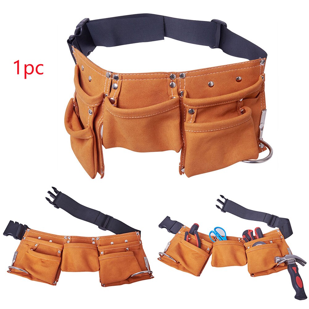 Kids Children Team Tool Pouch Multi-pockets Garden Projects Adjustable Belt Construction Outdoor Explore Large Capacity