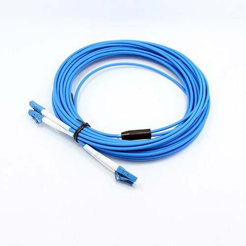 LC/UPC to LC/UPC Armored Fiber Patch Cable Duplex Single Mode Armored PVC optical Patch cord