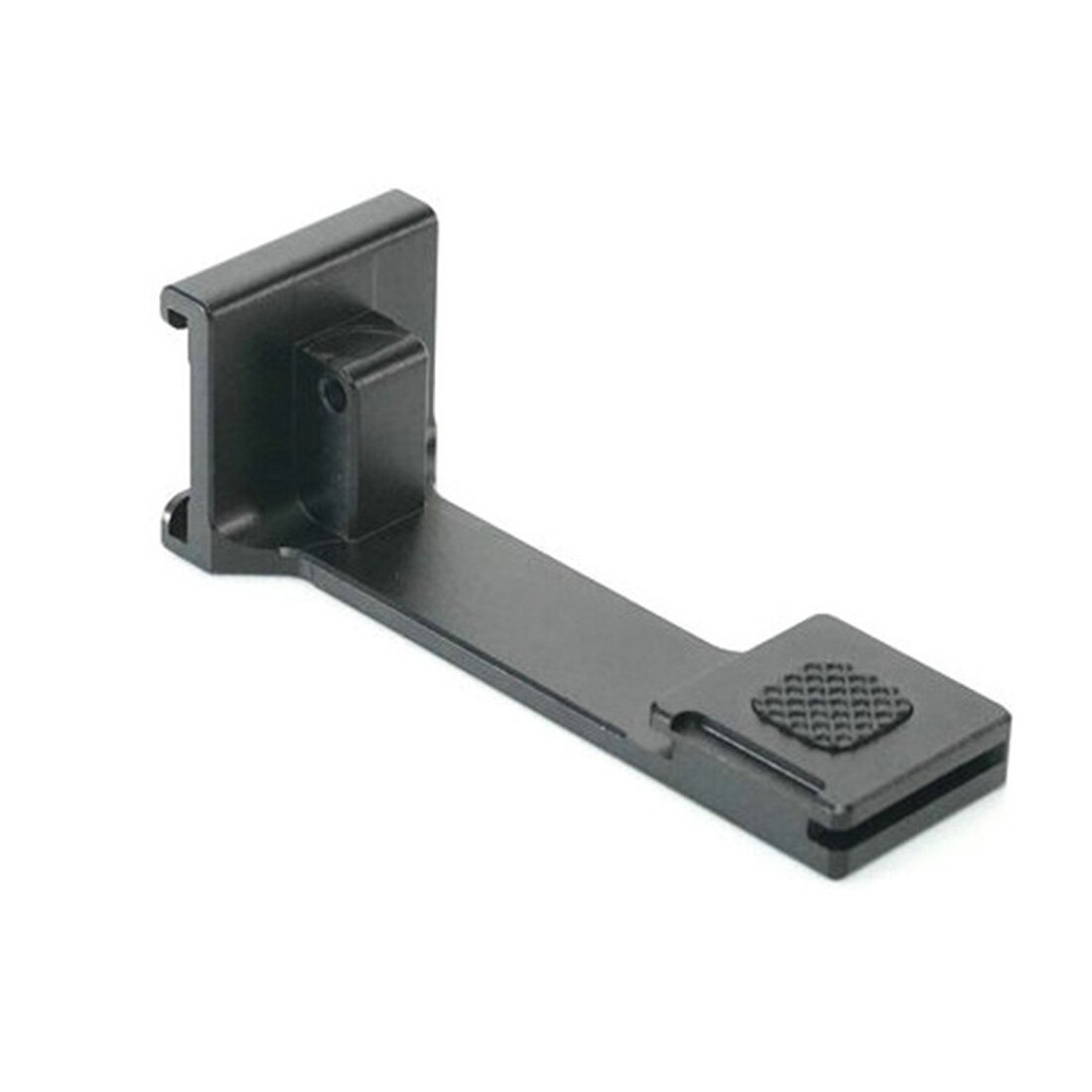 Triple cold shoe mount plate bar microphone stand video light extendable bracket for dji zhiyun smooth 4 feiyu vimble 2 osmo mobile: Blue