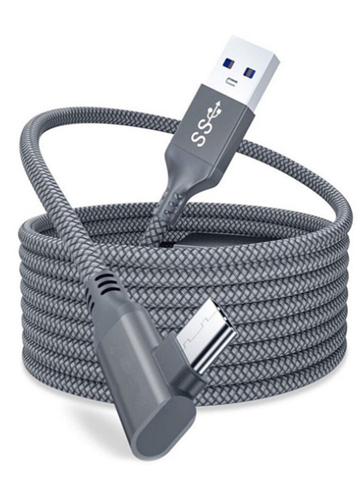 5m datalinje ladekabel for oculus quest 2 1/2 link vr headset usb 3.0 type c dataoverføring type-c til usb-a vr tilbehør
