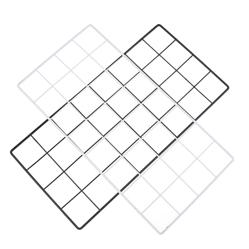 Nordic iron grid väggkonst dekoration hylla heminredning sovrum foton ram vykort mesh display förvaring arrangör rackhållare