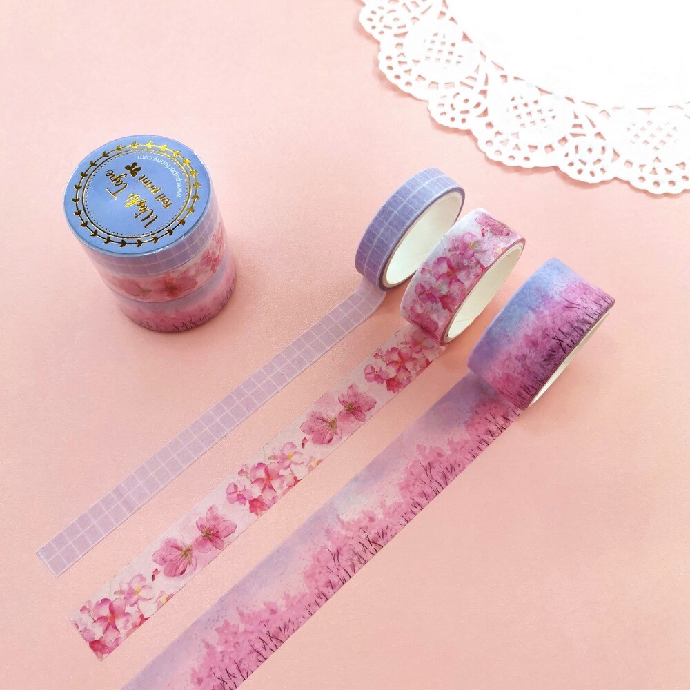 3 Stks/set Geur Washi Tape Set Perzik Leuke Zoete Meisje Scrapbooking Fruit Thema Afplakband Diy Adhesive Deco tape: B