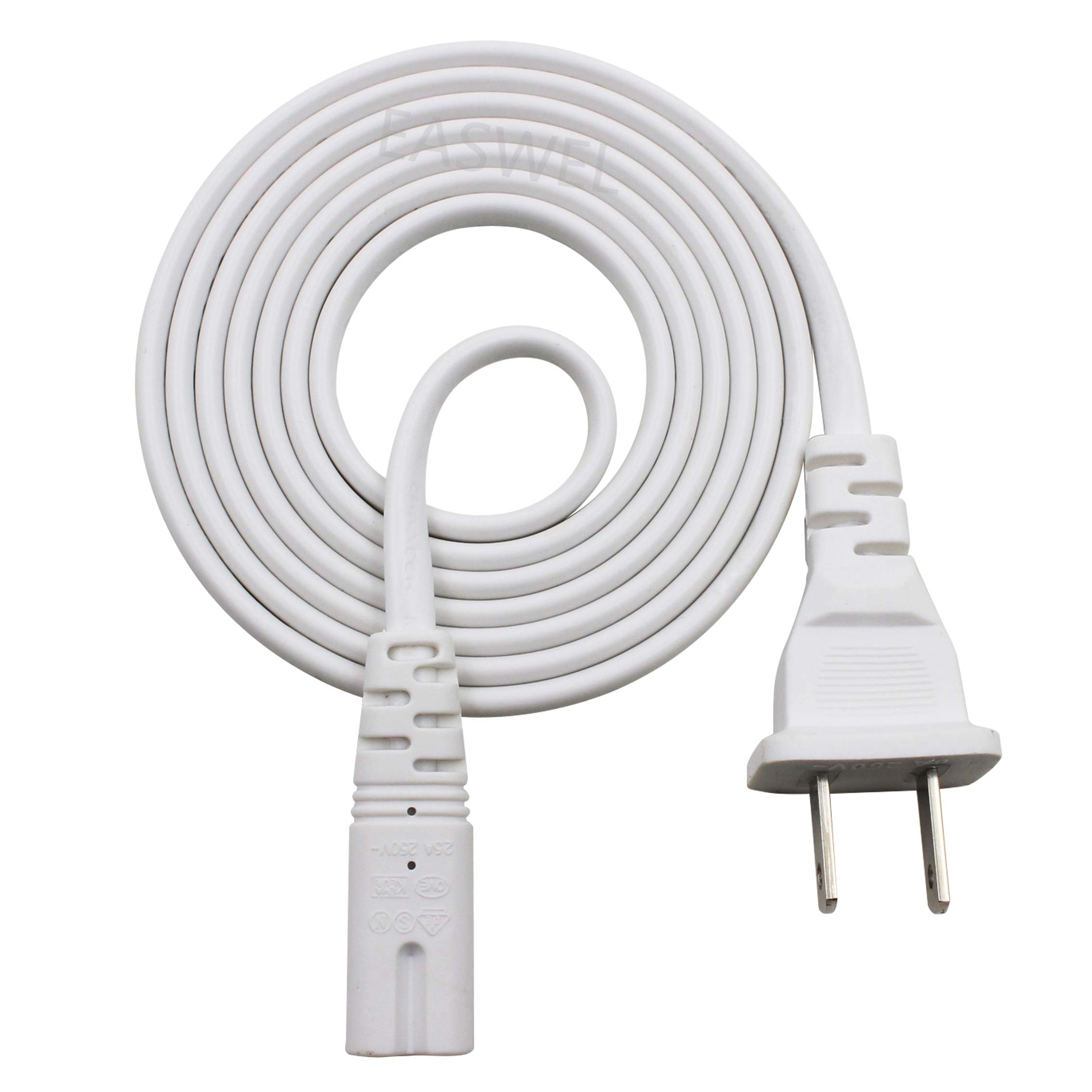 WT Figure 8 2 Prong AC Power Cable Cord For 1ST 2ND 3RD 4TH GENERATION APPLE TV
