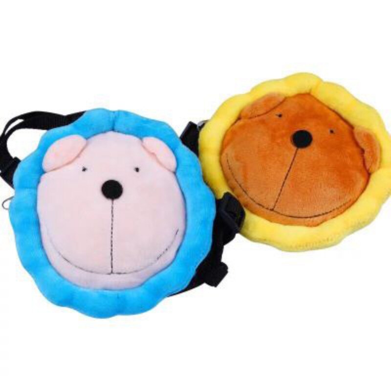 Sac à dos pour chien de compagnie 2 pièces | Harnais transporteur réglable, laisse antidérapante, chiots chats auto randonnée, sac à bandoulière, petite selle jaune bleu