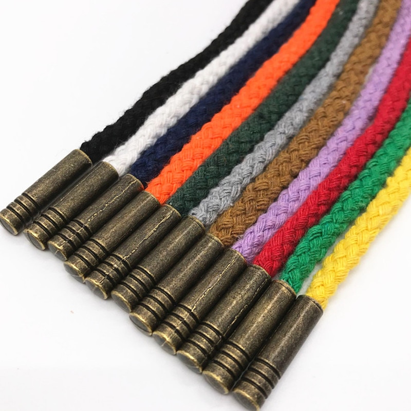 Pantalon de survêtement à tête en cuivre pour lacets de Sport, 1 pièce, cordon de serrage, corde tressée, ceinture, à capuche, bricolage, fournitures